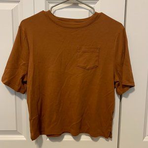 Burnt Orange Pocket Tee